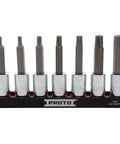 Advanced 7 Piece 3/8 Inch Drive Hex Bit Socket Set SAE With Chrome Alloy Steel Includes Various Sizes Front View