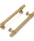 Top Shelf Ten Pack Champagne Bronze Cabinet Pulls Knockout 5 Inch Knurled Drawer Handle Heavy Duty, zinc alloy kitchen hardware.