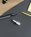 Hella Tough 50 Piece Louver Shutter Repair Kit Featuring Spring Loaded Replacement Pins For Quick Window Restoration on desk with pen.