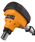 Second Generation Pneumatic Mini Palm Nailer Pro Grade Power With Upgraded Internal Parts, showing steel drive blade and air connection