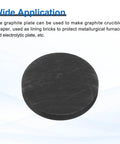 Round Graphite Block Disk Ingot High Purity Graphite Electrode Plate Sheet 40 By 5 Mm For Melting Casting And Electrolysis in black