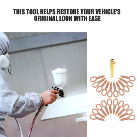 Dent Puller Welder Kit With Iron Dent Pulling Rings For Auto Body Repair DIY Friendly Shaping Tabs Easy Operation Tool
