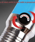Close-up of oil return switch on Heavy Duty Hydraulic Puller Kit With Adjustable Claw And Pump Line For Crankshafts Pulleys Wheel Bearings Hubs Rotors Sprockets And Brake Drums 50T Capacity Ideal For Trucks Cars Industrial Machinery And Mining