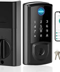 Keyless Front Door Lock With Touchscreen Keypad Fingerprint And App Remote Control Smart Deadbolt For Easy 10 Minute Install Multi Mode Security And No Fuss Access For Everyday Home Peace Of Mind