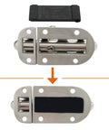 Built Like A Tank Marine Grade 316 Stainless Steel Barrel Bolt Locker Latch heavy duty slide lock with rubber gasket included.