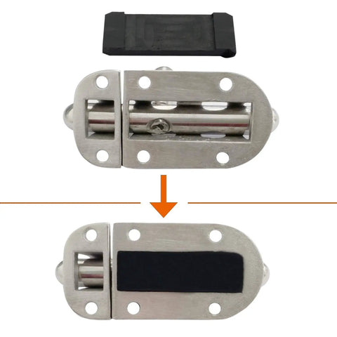 Built Like A Tank Marine Grade 316 Stainless Steel Barrel Bolt Locker Latch heavy duty slide lock with rubber gasket included.