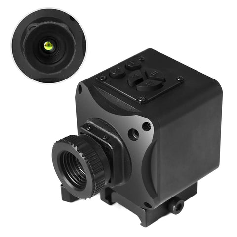 Tough Thermal Night Vision Hunting Scope With 320x240 Infrared Sensor Real Time 50Hz Frame Crosshair And Red Laser Aiming Waterproof