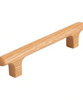 Oak Solid Wood Drawer Pulls, 7.56 Inch, Handmade Round Cabinet Knobs And Handles, Built To Last Nordic Rustic Furniture Hardware, Two Pack