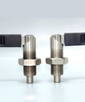 M12 Fine Lever Indexing Plunger Spring Screw With 180 Degree Position Lock Pin Smooth Adjustment Knob Two units side view