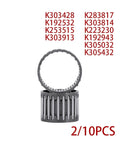 Precision Needle Roller Bearings K Type Pre Lubricated for smooth rotation and hydraulic cylinders, showing inner structure.