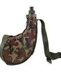 Leakproof Outdoor Water Bottle With Oxford Cloth Canteen large capacity in camouflage design for camping and backpacking hydration on the go.