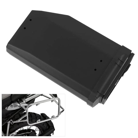 Heavy Duty 5L Motorcycle Rear Toolbox Side Lightbox Storage Case Fits BMW R1200GS LC 2013 2019, black steel build, top view.