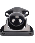 Heavy Duty Marine 316 Stainless Steel Door Catch With A Rock Solid Magnetic Latch And Salt Water Resistant Black Finish for boats and RVs.