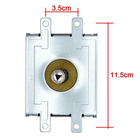 2M244-M1 Industrial Water-Cooling Magnetron Replacement For Microwave Ovens Drying Machines 1000W High Performance Klystron Tube Component, front view with dimensions.