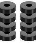 Heavy Duty Rubber Isolation Mounts And Anti Vibration Pads Built Mean To Crush Appliance Rattle With Grippy Wear Base stacked in two groups.