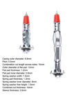 Heavy Duty Self Drilling Drywall Anchors Kit 30Pc Molly Bolt Wall Screws close-up with detailed measurements for plasterboard