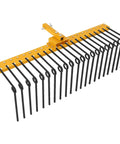Tow Behind 60 Inch Dethatcher Rake With 21 Steel Tines For Tractors Category 1 Three-Point Hitch Yard Cleanup Attachment