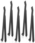 5 Piece Hole Finder And Sheet Metal Duplicator Kit With Guide Pins For No Guesswork Hole Alignment Pro Grade Includes 40 30 21 10 And One Quarter Inch Sizes For Aircraft And Racing Cars Black 12 Inch, showing five black aligning tools.