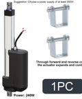 Rock Solid Electric Linear Actuator DC24V High Thrust 4000N Force 550mm Smooth Stroke showcasing actuator and mounting brackets.