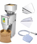Automatic Powder Filling Machine With Digital Control Panel And Foot Pedal Dual Vibration Particle Packer for grain, rice, flour.