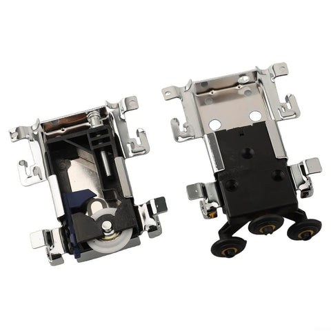 Smooth Gliding Sliding Door Pulley Roller For Old Wooden Doors And Wardrobes With Durable Nylon Wheel Iron Shell Heavy Duty Track Hardware No Sweat Setup, showing two heavy-duty window glide rollers.