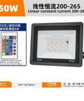 Top Shelf SmartRGB Outdoor Floodlight 50W LED Spotlight With Wifi App Control, IP66, remote control, ideal for outdoor use.