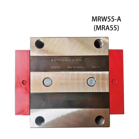 Tough As Nails Heavy Duty Linear Guide Carriage With 55mm A Flange Kit, top view showing precision machined parts and mounting holes.