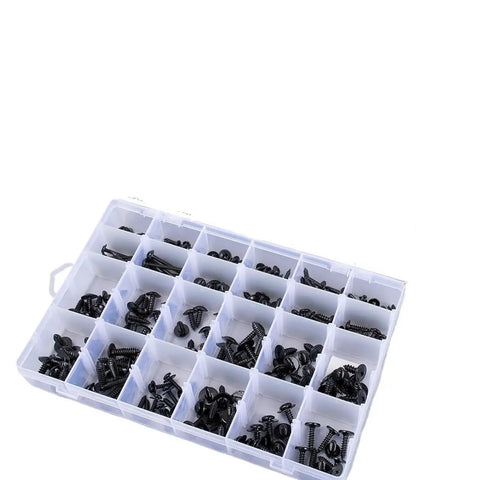 270 Piece Auto Body Screw Kit With Phillips Head Self Tapping Washer Screws Assortment organizer with black screws
