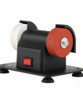 Hardcore Desktop Bench Grinder Featuring Dual Polishing Wheels And Slick Operation From A Rugged Copper Motor For Any Weekend Warrior Sharpening And Honing Tasks.