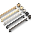 Slick Heavy Duty 10 Pack 7 Inch Brushed Brass Cabinet Handles For Kitchen Cupboards And Drawers in various finishes.