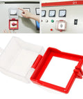 Emergency Stop Switch Cover for Industrial Equipment Transparent Push Button Protector Prevents Misoperation and Protects Electrical Gear in Harsh Environments Made From Durable PC Material