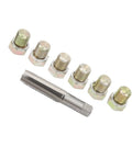 Fix Those Stripped Threads And Stop Oily Leaks With This Epic 13Pc Oil Drain Plug Repair Kit For M13 X 1.5mm Pan Screws Making Your Car Run Smooth Again Without Wasting Money On A Whole New Pan Or Calling The Mechanic. M13 x 1.5mm steel tap with six drain plug screws
