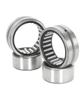 Built Tough Needle Roller Bearings With Inner Ring Pre Greased For Hydraulic Rams And Stamping Presses Plug And Play Mount Rock Steady Drag Control Smooth Everyday Workhorse - two silver-colored pairs displayed.