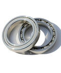 Top Shelf 316L Stainless Steel Deep Groove Ball Bearings S6807 Double Rubber Sealed 35X47X7 mm, showcasing two bearings.