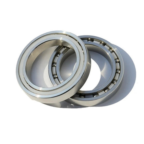 Top Shelf 316L Stainless Steel Deep Groove Ball Bearings S6807 Double Rubber Sealed 35X47X7 mm, showcasing two bearings.