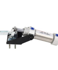 Rock Solid Pneumatic Hold Down Clamp Delivering Fifty Kilogram Grip Force And No Sweat Quick Release Setup For Serious Shop Builders And Weekend Warriors, steel body design.