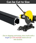 Smooth Rolling Sliding Barn Door Track With Quiet Soft Close Hardware And Silent Rollers For Pocket Or Closet Doors No Sweat Setup heavy duty rail kit with cut to size option and cutting machine.