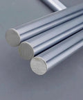 Heavy Duty Linear Motion Guide Shafts, Case Hardened Steel Rails Built Like A Tank For 3D Printers Cnc Machines And Tough D I Y Setups, close-up view of 12mm steel rods.