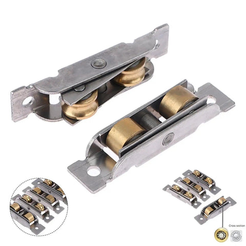 Heavy Duty B 88 Type Slide Door Pulley With Double Wheel Support For Seamless Window Track Hardware, showcasing dual stainless steel wheels.