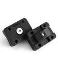 Mounting Bracket Base For MOLLE Panels 2 Pack Ready To Roll Universal Adapter with durable load bearing, black aluminum.