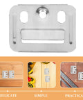 100 Piece Stainless Steel Wall Panel Buckles Hardcore Snap Lock Mounting Clips close-up, practical design for drywall use.