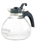 Stove Top Borosilicate Glass Whistling Tea Kettle 12 Cup 48oz BPA Free German Made See Through Boil For Gas Electric And Glass Ranges