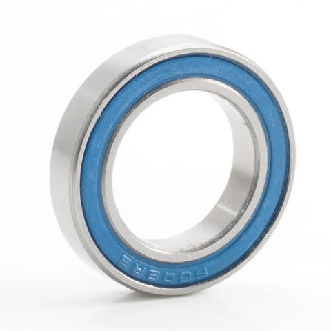 10 Pack Workhorse Chrome Steel 6802RS Ball Bearings 15x24x5mm Double Sealed precision bearing with blue seals.