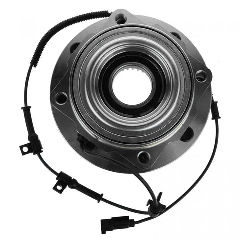 Front Wheel Hub And Bearing Assembly For Ford F350 Super Duty Truck Includes Abs Sensor, top view showing bearing detail.