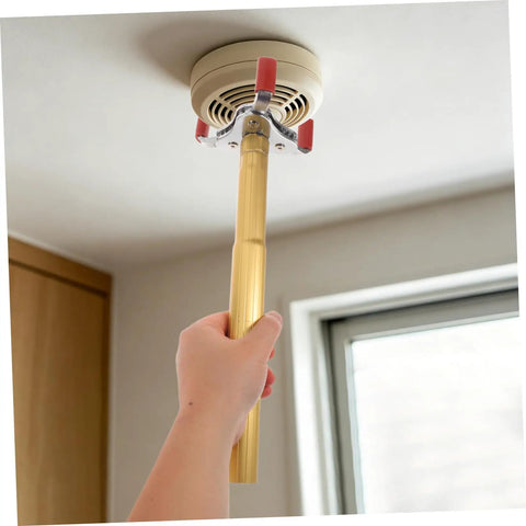 Full Size Heavy Duty Aluminum Claw Attachment For Snagging Ceiling Smoke Alarms Quick Up Top Extractor Hardware in use.