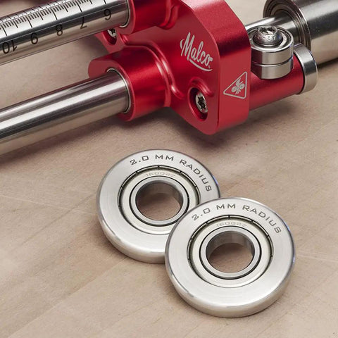 Heavy Duty Metal Bender Roller Set handles aluminum and zinc with 2mm radius wheels and stainless steel components.