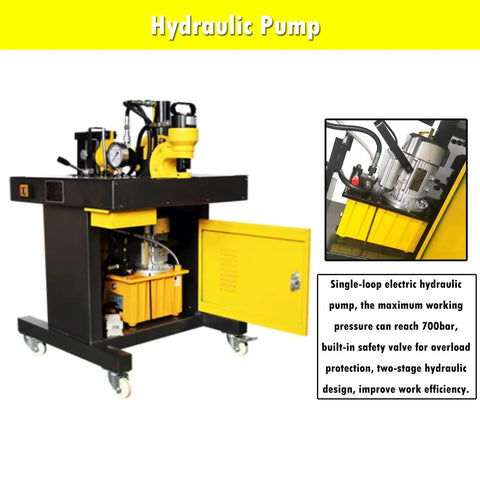 3 In 1 Hydraulic Busbar Cutter Bender Puncher Machine For Shearing Punching And Bending in metalworking, pro grade tool