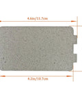 Five Pack Waveguide Covers For Microwave Ovens Mica Sheet Replacement Part Universal Microwave Repair Shield Helps Protect Magnetron From Splashes Ideal For Home Kitchen Office And Restaurant Use Two And A Quarter Inch By Four And Five Eighths Inch with dimensions