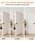 Tough As Nails Concealed Self Closing Door Hinge Satin Gold Hydraulic Adjustable Speed 180 Degree Smooth Gliding Auto Close in action