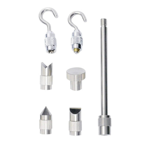 Dead On Digital Force Gauge Push Pull Meter With Data Memory 50KgF 490N 110LbF Tensile Tester interchangeable tips and hooks.